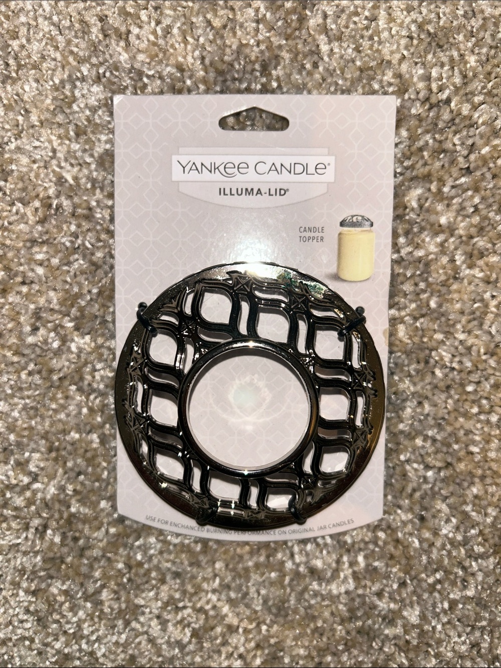Yankee Candle Black Decorative Illuma-Lid Topper